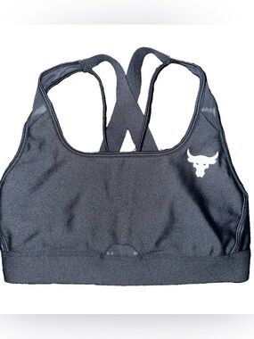 Under Armour size Small Project RockBlack Sports Bra with Cross-Back Straps